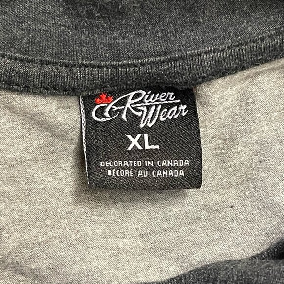 River Wear Muskoka Canada Gray Maple Leaf Hoodie Size XL - Picture 9 of 10